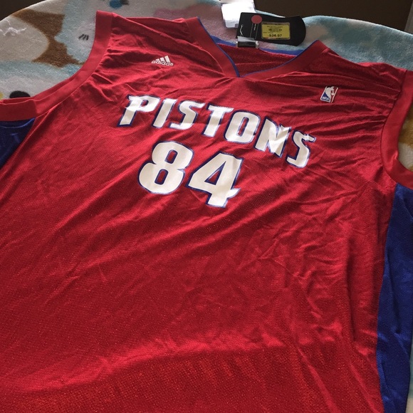 NBA Addidas jersey Piston Webber XL - Picture 2 of 6